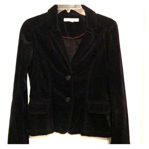 Black LOFT velvet blazer size 2